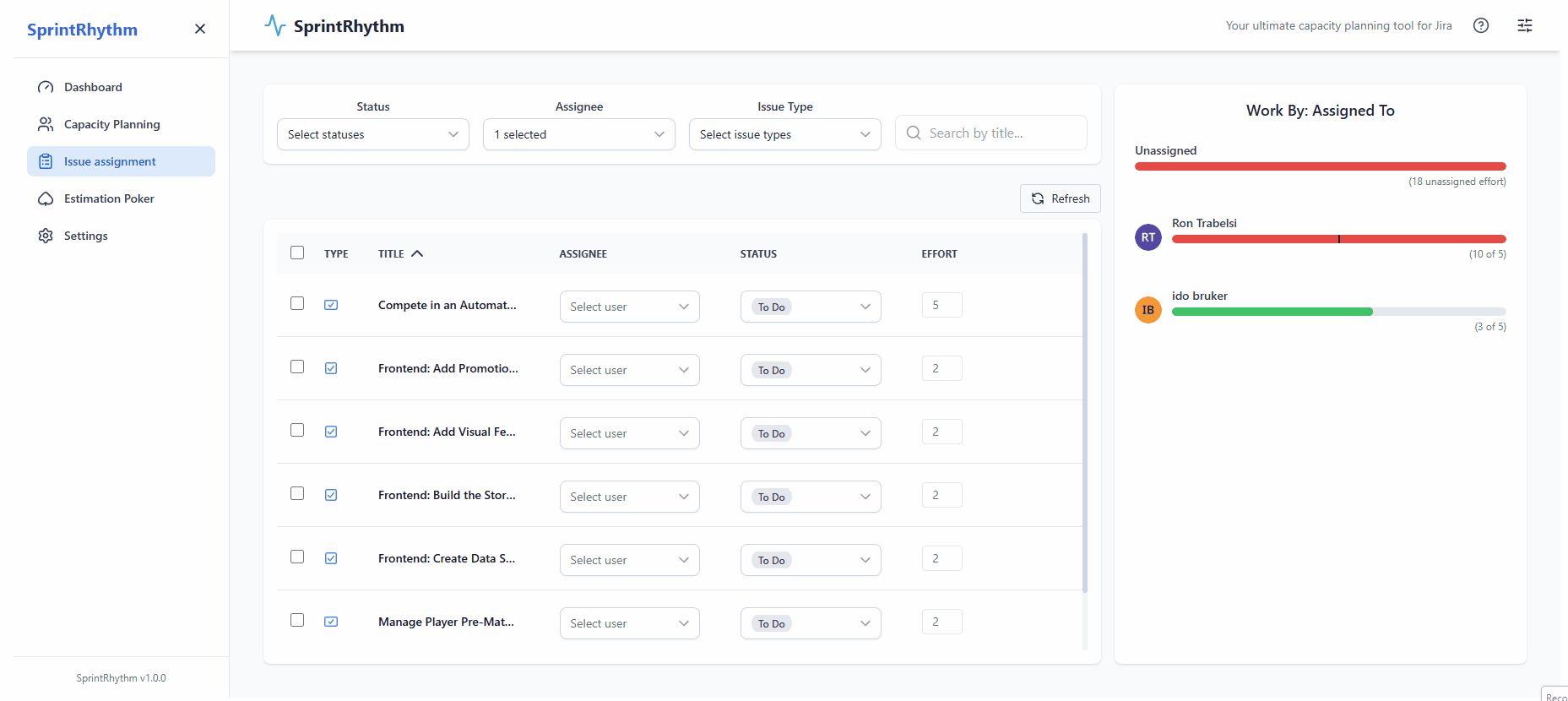 Capacity Planning Step 3